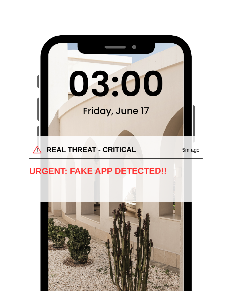 BrandMind real-time Telegram notifications showing threat alerts on mobile